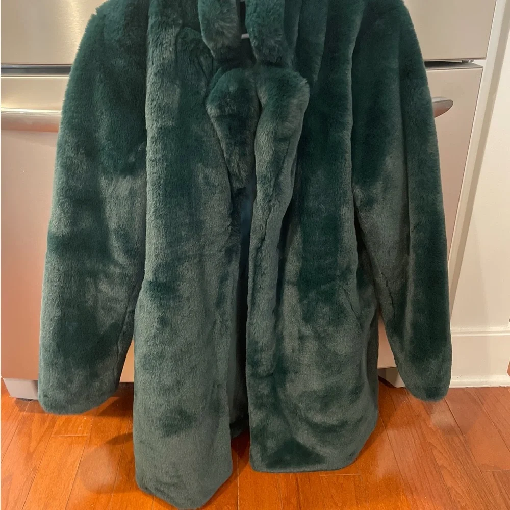 Apparis Sophie emerald green coat